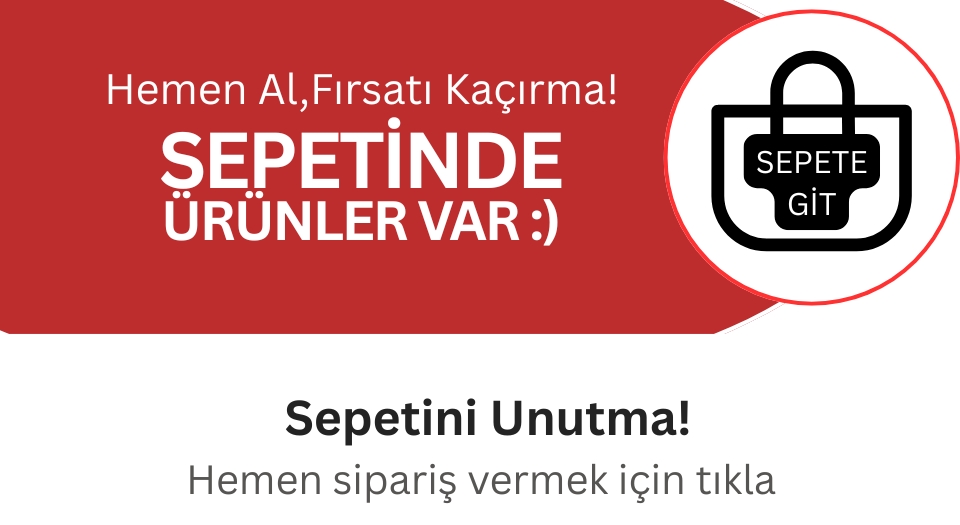 Sepette ürün unuttun