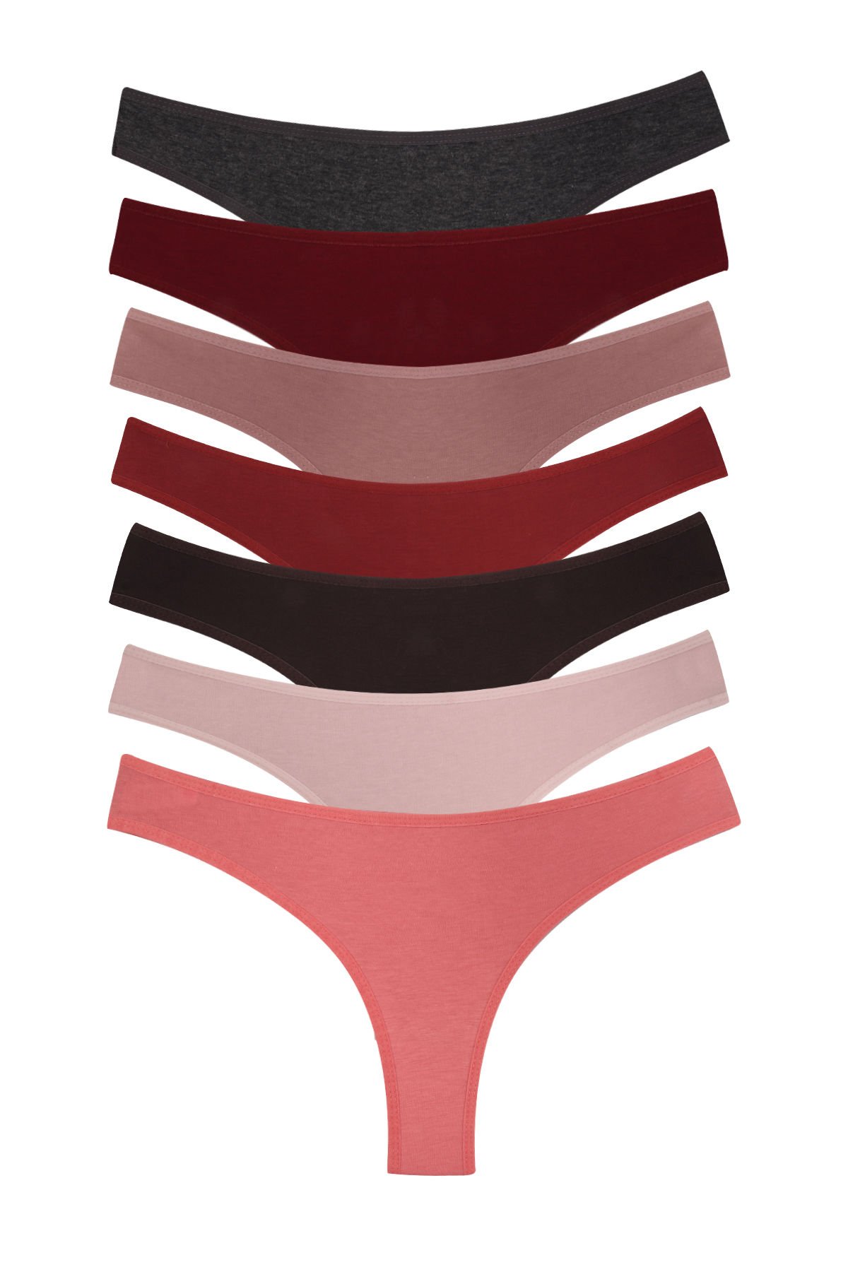 Dominant Kadın Renkli Brazilian Pamuklu Likralı Külot 7'li Paket Dominant Kadın Renkli Brazilian Pamuklu Likralı Külot 7'li Paket