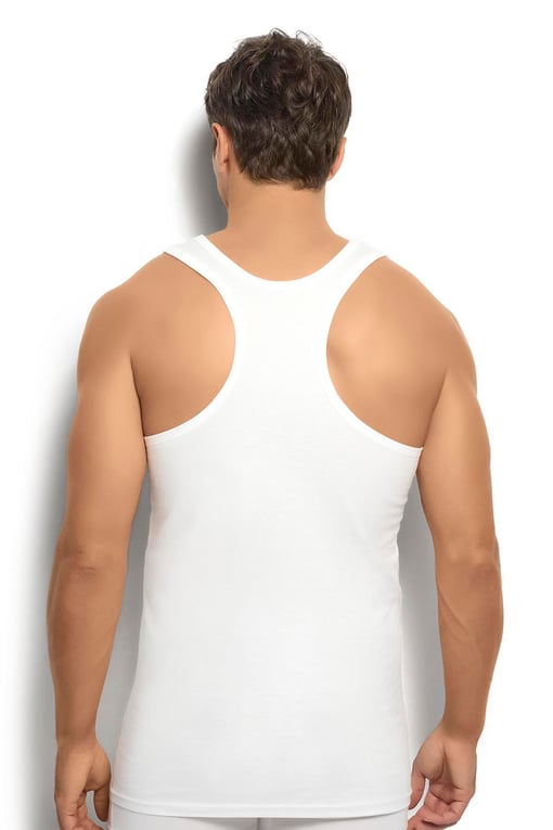 Jiber Erkek Beyaz Pamuklu Rambo Atlet Jiber Erkek Beyaz Pamuklu Rambo Atlet