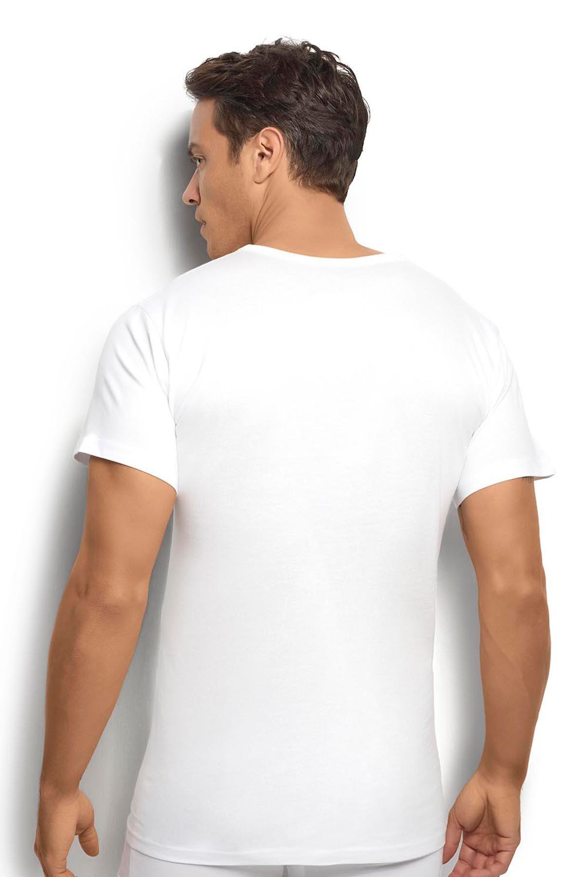 Jiber Erkek Beyaz Pamuklu V Yaka Atlet Jiber Erkek Beyaz Pamuklu V Yaka Atlet