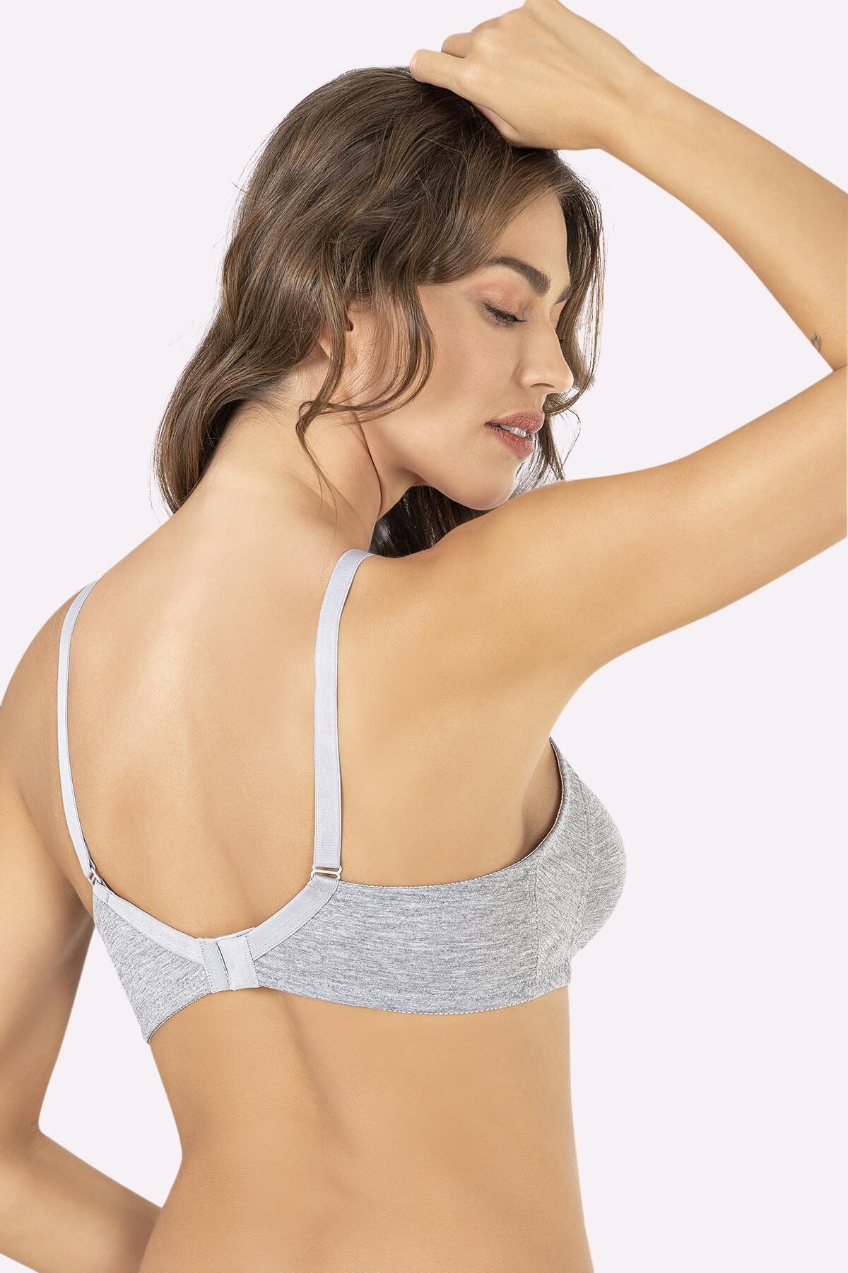Nbb Penye Toparlayıcı Gri Sütyen