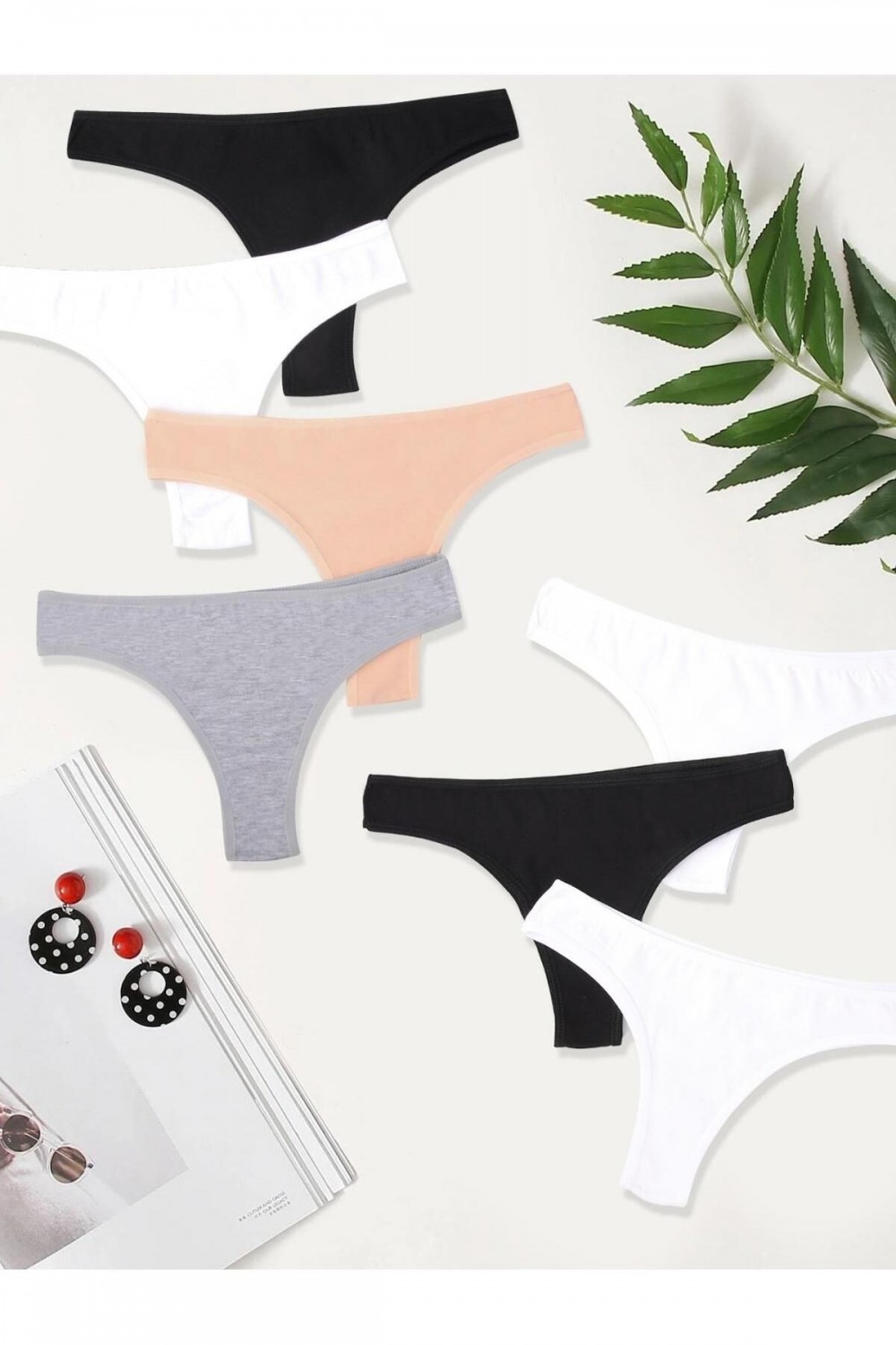 Dominant Kadın Brazilian Tanga Pamuklu Külot 7'li Paket