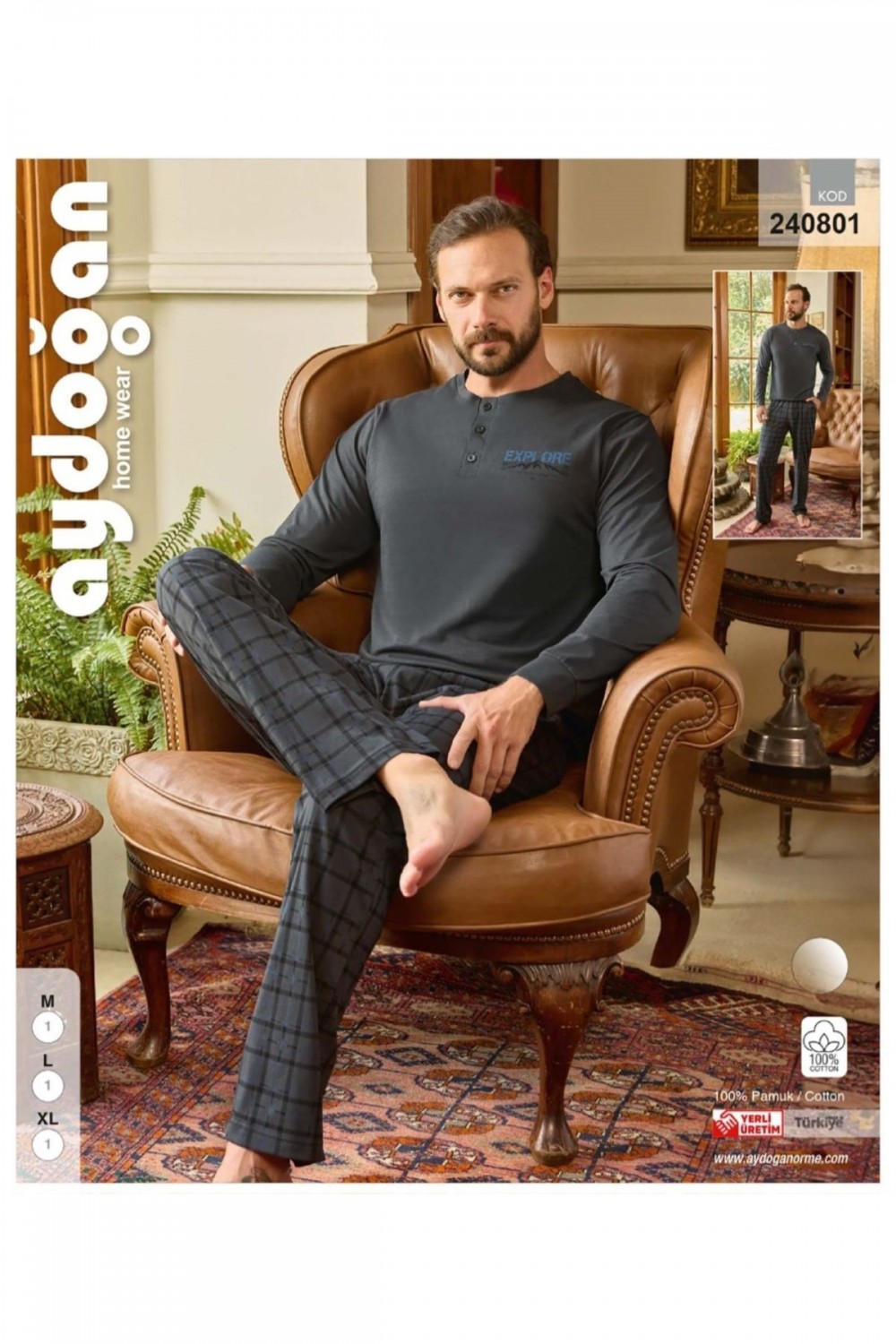 erkek pijama takım