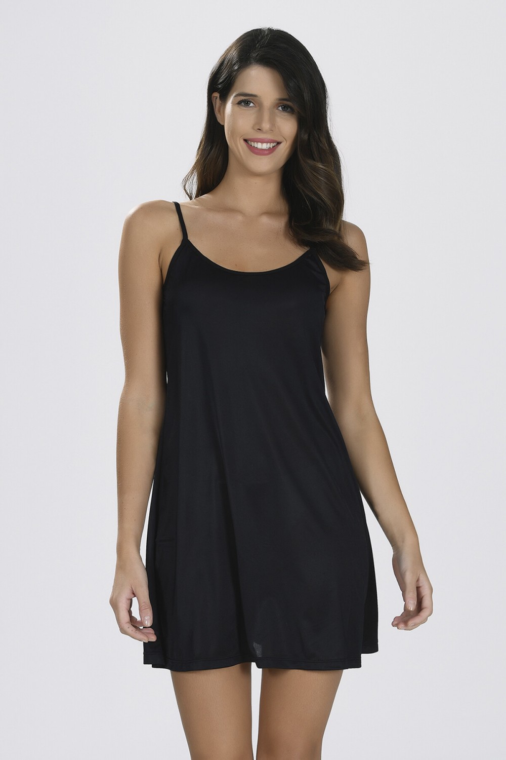 NBB Kadın Siyah 3851 Elbise Jipon Astar